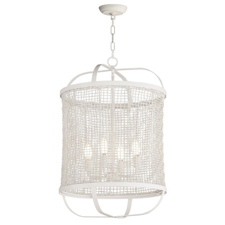 Maxim Lighting Cestino 19'' Pendant, Weathered White 22474WWT